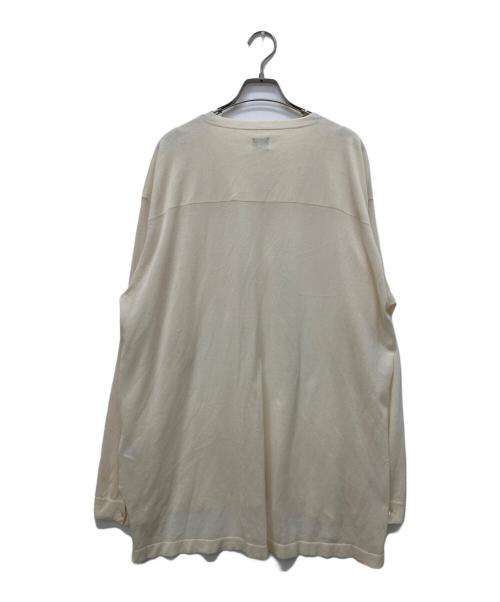 MAYKAM（メイカム）MAYKAM (メイカム) PAPER KNIT P/O SHIRT アイボリー サイズ:3の古着・服飾アイテム