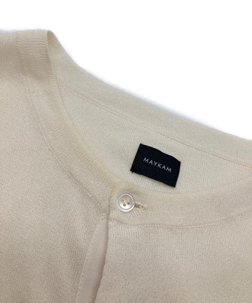 MAYKAM（メイカム）MAYKAM (メイカム) PAPER KNIT P/O SHIRT アイボリー サイズ:3の古着・服飾アイテム