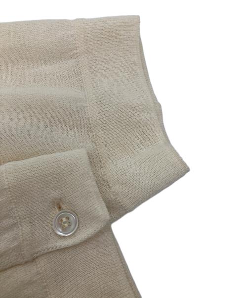 MAYKAM（メイカム）MAYKAM (メイカム) PAPER KNIT P/O SHIRT アイボリー サイズ:3の古着・服飾アイテム