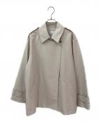 Nobleノーブル）の古着「コットンダブルクロスハーフコート」｜アイボリー