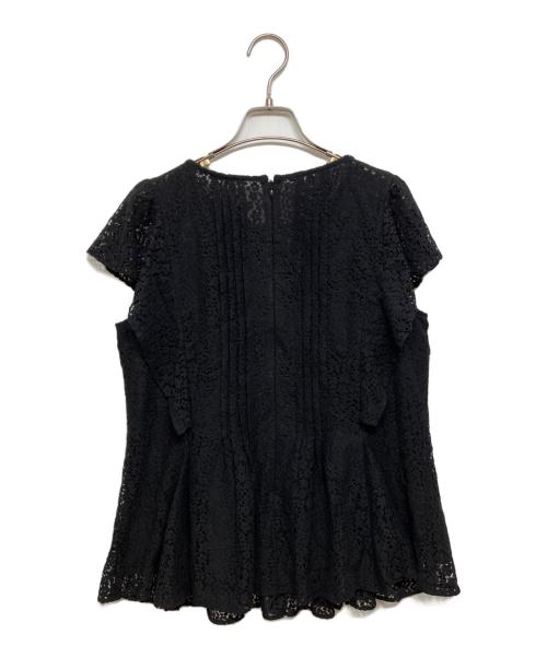 JUSGLITTY（ジャスグリッティー）JUSGLITTY (ジャスグリッティー) レースチュニックブラウス ブラック サイズ:2の古着・服飾アイテム