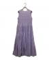 ne quittez pas（ヌキテパ）の古着「Cotton Voile Shirring Sleeveless Dress」｜パープル