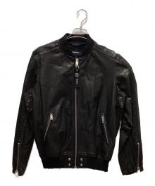 DIESEL（ディーゼル）の古着「レザージャケット」｜ブラック