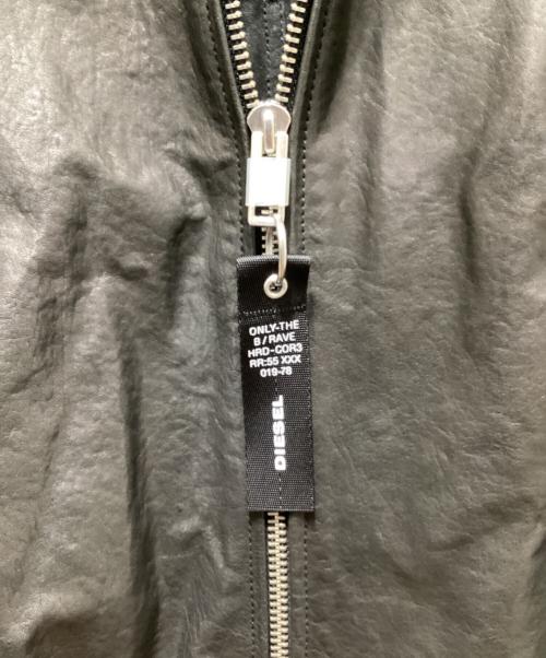 DIESEL（ディーゼル）DIESEL (ディーゼル) レザージャケット ブラック サイズ:Ｍの古着・服飾アイテム