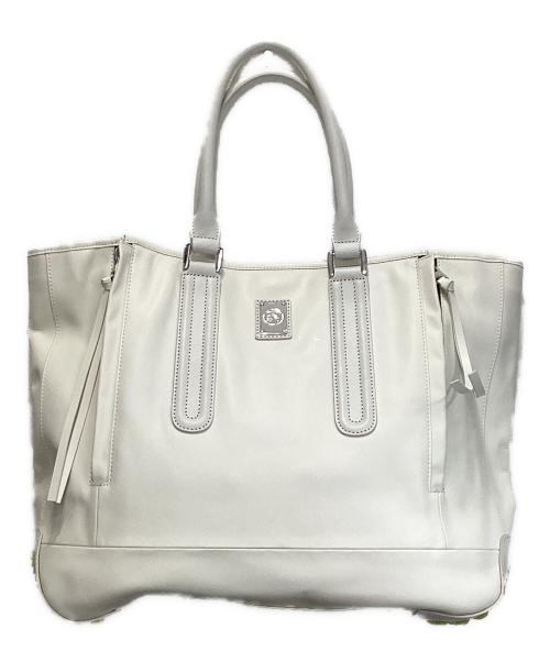 DIESEL（ディーゼル）DIESEL (ディーゼル) レザートートバッグ ホワイトの古着・服飾アイテム