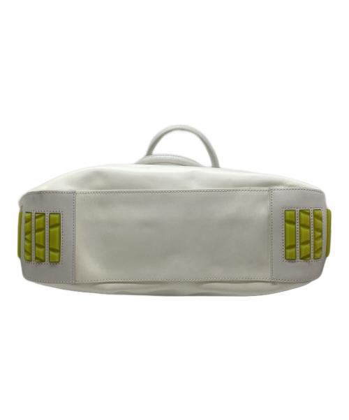 DIESEL（ディーゼル）DIESEL (ディーゼル) レザートートバッグ ホワイトの古着・服飾アイテム