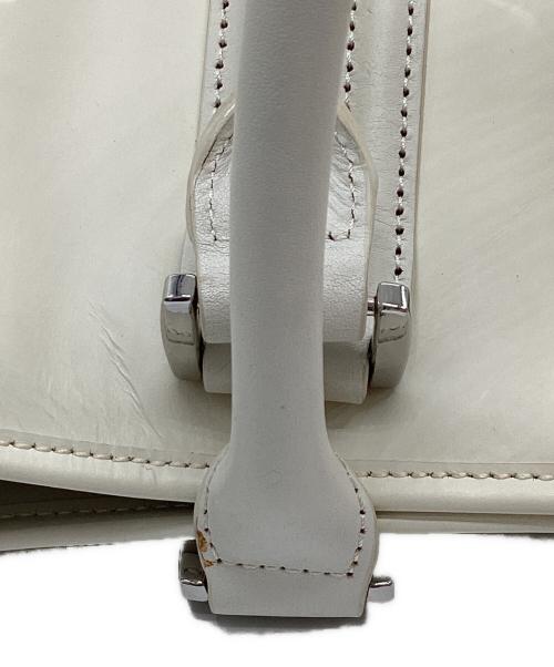 DIESEL（ディーゼル）DIESEL (ディーゼル) レザートートバッグ ホワイトの古着・服飾アイテム