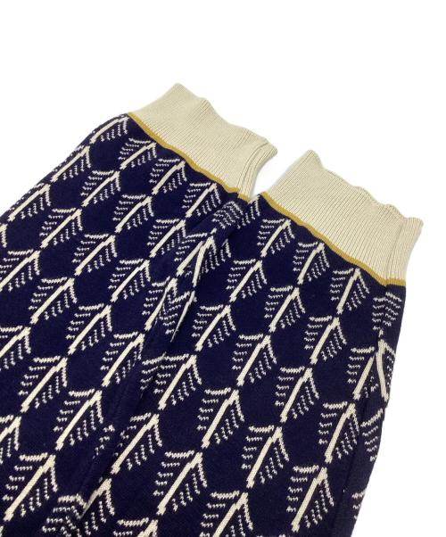 PALAVA（パラバ）PALAVA (パラバ) ジャガードカーディガン ネイビー サイズ:SIZE XLの古着・服飾アイテム