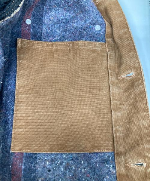 CarHartt（カーハート）CarHartt (カーハート) 裏地ブランケット ダック地カバーオール ブラウン サイズ:Ｌの古着・服飾アイテム