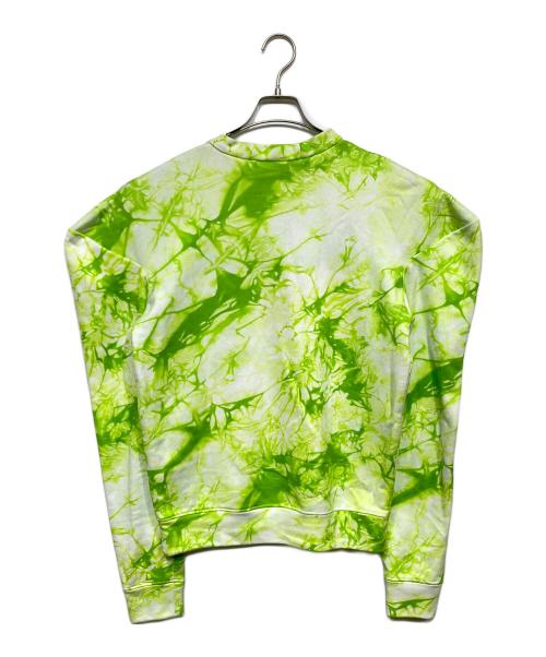 VERSACE（ヴェルサーチェ）VERSACE (ヴェルサーチェ) ロゴスウェット 黄緑 サイズ:38の古着・服飾アイテム