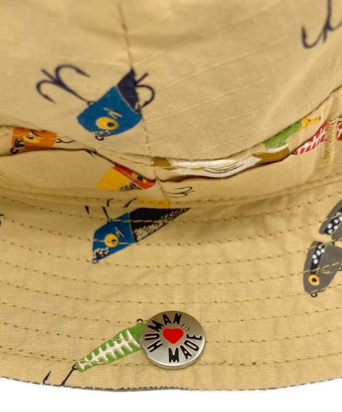 HUMAN MADE（ヒューマンメイド）HUMAN MADE (ヒューマンメイド) REVERSIBLE BUCKET HAT ベージュの古着・服飾アイテム