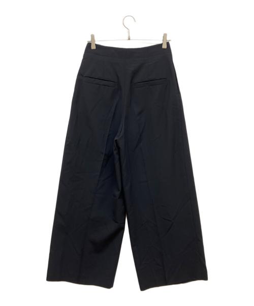 LOHEN（ローヘン）LOHEN (ローヘン) バイカラーベルト2タックパンツ ブラック サイズ:38の古着・服飾アイテム