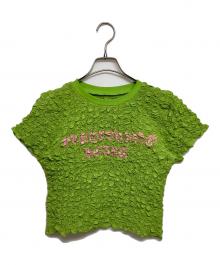MAISON SPECIAL（メゾンスペシャル）の古着「Shirring Printed T-shirt」｜グリーン
