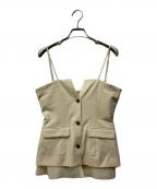 MAISON SPECIALメゾンスペシャル）の古着「Reversible Bustier」｜ベージュ