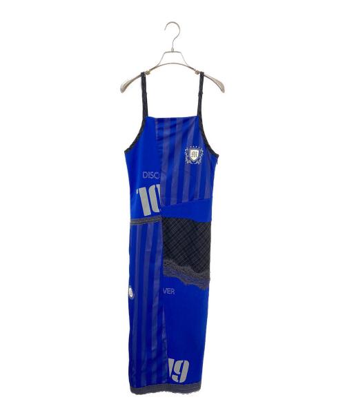 MAISON SPECIAL（メゾンスペシャル）MAISON SPECIAL (メゾンスペシャル) Sporty Docking Camisole Maxidresses ブルー サイズ:Freeの古着・服飾アイテム