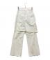 MAISON SPECIAL (メゾンスペシャル) Layered Wrap Denim Pants ホワイト サイズ:36 未使用品：7000円
