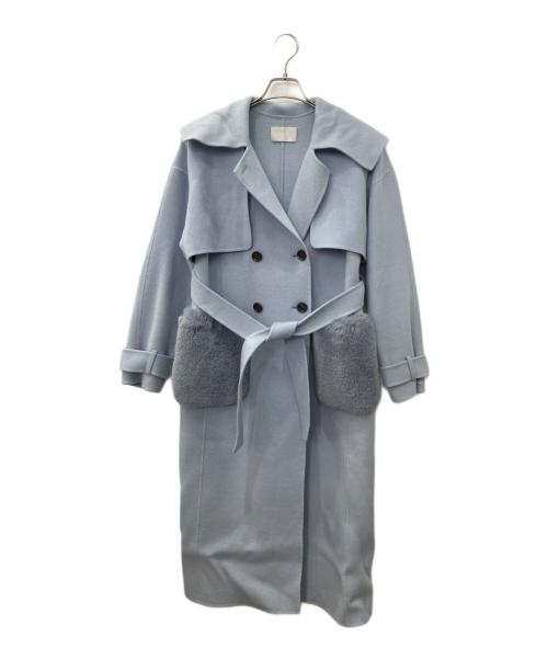 CELFORD（セルフォード）CELFORD (セルフォード) 3wayリバートレンチコート ブルー サイズ:36の古着・服飾アイテム