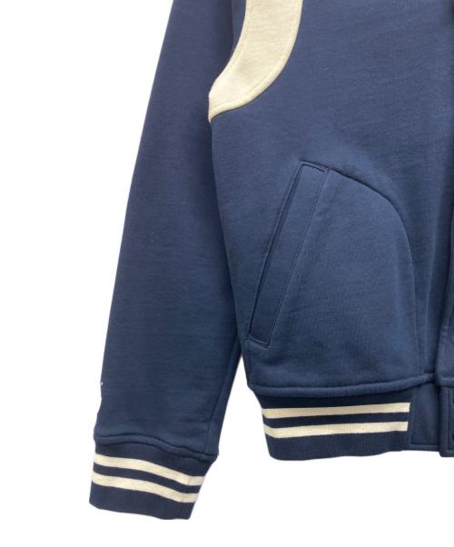 POLO RALPH LAUREN（ポロ・ラルフローレン）POLO RALPH LAUREN (ポロ・ラルフローレン) フリース フーデッド ベースボール ジャケット ネイビー サイズ:Sの古着・服飾アイテム