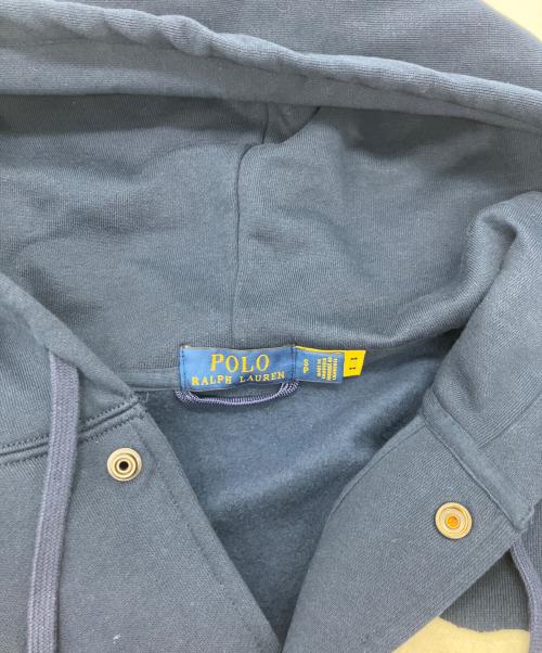 POLO RALPH LAUREN（ポロ・ラルフローレン）POLO RALPH LAUREN (ポロ・ラルフローレン) フリース フーデッド ベースボール ジャケット ネイビー サイズ:Sの古着・服飾アイテム