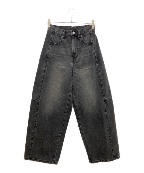 BEAUTY&YOUTH（ビューティーアンドユース）BEAUTY&YOUTH (ビューティーアンドユース) サイドパッチ デニムパンツ ブラック サイズ:XSの古着・服飾アイテム