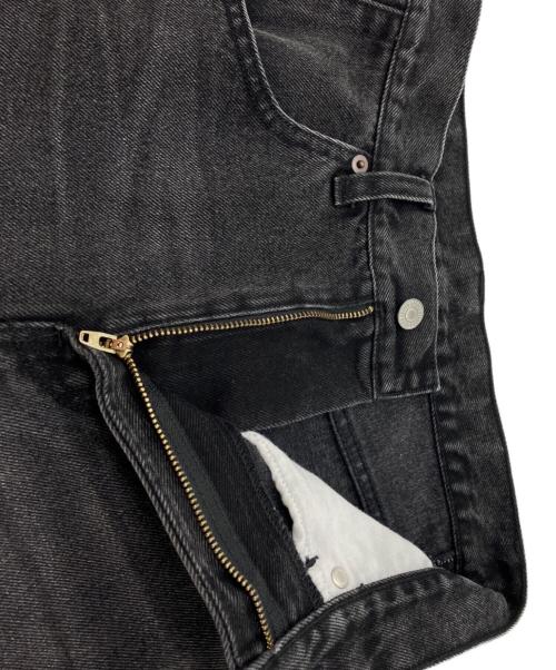 BEAUTY&YOUTH（ビューティーアンドユース）BEAUTY&YOUTH (ビューティーアンドユース) サイドパッチ デニムパンツ ブラック サイズ:XSの古着・服飾アイテム