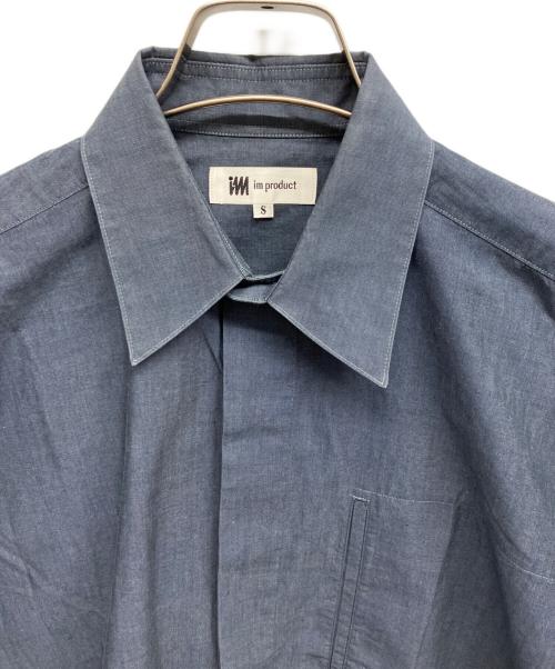 im product（アイムプロダクト）im product (アイムプロダクト) 比翼シャツ ブルー サイズ:Sの古着・服飾アイテム