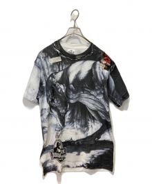 Hanes（ヘインズ）の古着「JURASSIC PARK×CUP NOODLE Tシャツ」｜ブラック