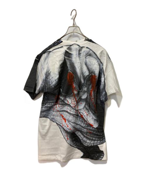 Hanes（ヘインズ）Hanes (ヘインズ) JURASSIC PARK×CUP NOODLE Tシャツ ブラック サイズ:Ｌの古着・服飾アイテム