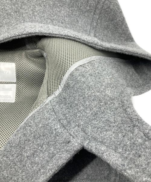 FUMITO GANRYU（フミトガンリュウ）FUMITO GANRYU (フミトガンリュウ) TRAPEZE DUFFLE COAT/トラピーズ ダッフル コート グレー サイズ:1の古着・服飾アイテム