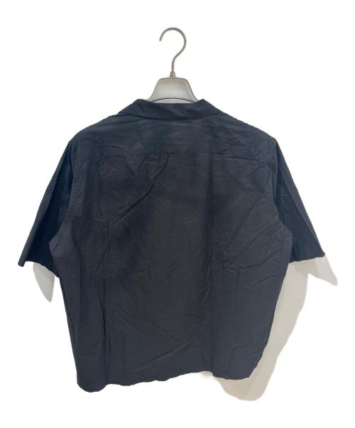AURALEE（オーラリー）AURALEE (オーラリー) SELVEDGE WEATHER CLOTH HALF SLEEVED SHIRTS　A8SS02WC ブラック サイズ:5の古着・服飾アイテム