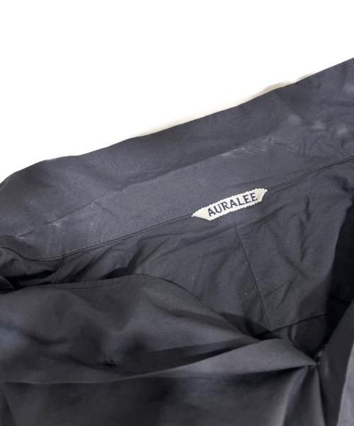 AURALEE（オーラリー）AURALEE (オーラリー) SELVEDGE WEATHER CLOTH HALF SLEEVED SHIRTS　A8SS02WC ブラック サイズ:5の古着・服飾アイテム