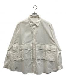 FreshService（フレッシュサービス）の古着「FLAP POCKET L/S SHIRT」｜ホワイト