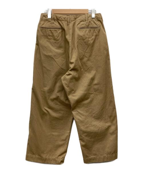BEAMS（ビームス）BEAMS (ビームス) 1940'sディテール ワイドチノパンツ ブラウン サイズ:Sの古着・服飾アイテム