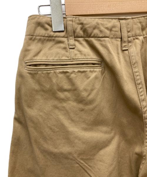 BEAMS（ビームス）BEAMS (ビームス) 1940'sディテール ワイドチノパンツ ブラウン サイズ:Sの古着・服飾アイテム