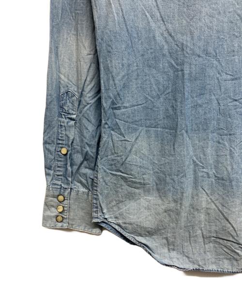 POLO RALPH LAUREN（ポロ・ラルフローレン）POLO RALPH LAUREN (ポロ・ラルフローレン) ウエスタンシャツ ブルー サイズ:Sの古着・服飾アイテム