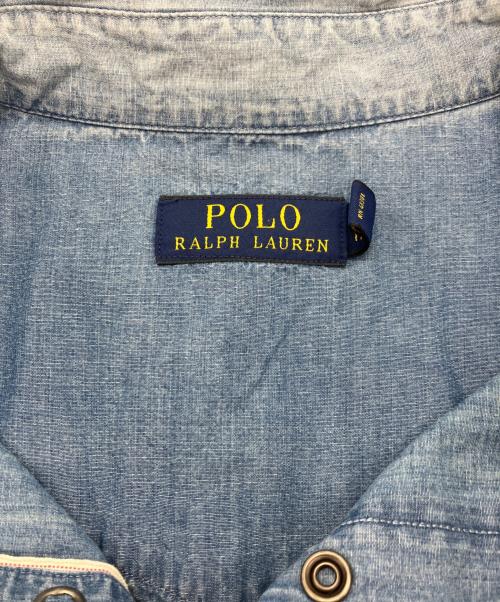 POLO RALPH LAUREN（ポロ・ラルフローレン）POLO RALPH LAUREN (ポロ・ラルフローレン) ウエスタンシャツ ブルー サイズ:Sの古着・服飾アイテム