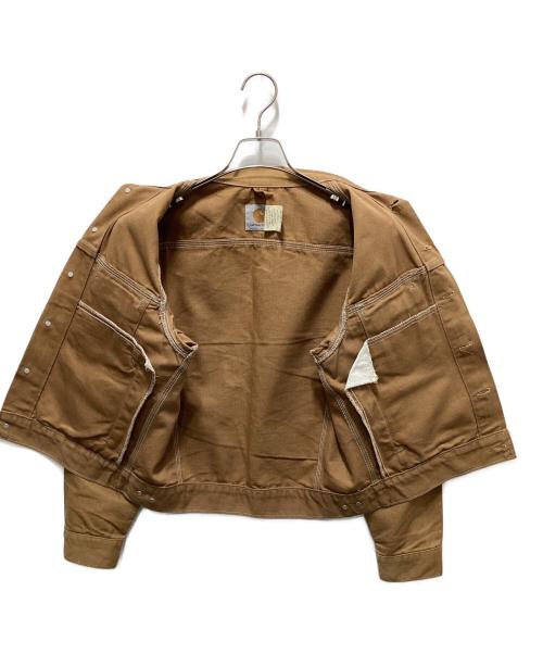 CarHartt（カーハート）CarHartt (カーハート) ダックトラッカージャケット ブラウン サイズ:40の古着・服飾アイテム