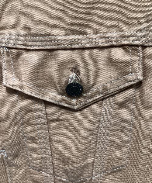 CarHartt（カーハート）CarHartt (カーハート) ダックトラッカージャケット ブラウン サイズ:40の古着・服飾アイテム
