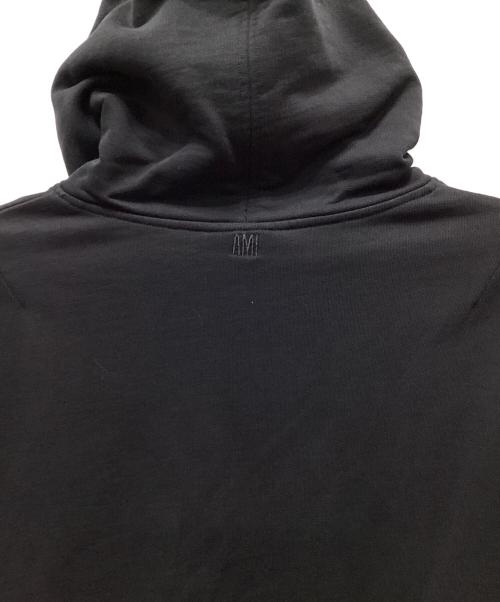 ami（アミ）ami (アミ) LARGE HEART LOGO HOODIE ブラック サイズ:XLの古着・服飾アイテム