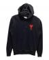 ami（アミ）の古着「LARGE HEART LOGO HOODIE」｜ブラック