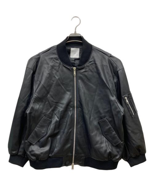 Lui's（ルイス）Lui's (ルイス) フェイクレザーMA-1 ブラック サイズ:FREEの古着・服飾アイテム