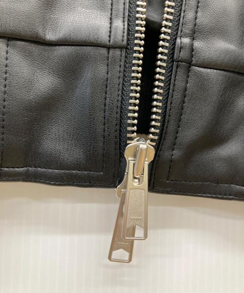 Lui's（ルイス）Lui's (ルイス) フェイクレザーMA-1 ブラック サイズ:FREEの古着・服飾アイテム