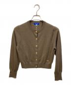 BLUE LABEL CRESTBRIDGEブルーレーベルクレストブリッジ）の古着「クルーネックカーディガン」｜ブラウン