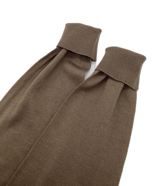 BLUE LABEL CRESTBRIDGE（ブルーレーベルクレストブリッジ）BLUE LABEL CRESTBRIDGE (ブルーレーベルクレストブリッジ) クルーネックカーディガン ブラウン サイズ:SIZE 38の古着・服飾アイテム