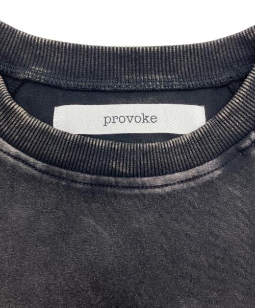 provoke（プロヴォーク）provoke (プロヴォーク) pigment sweat mini dress ブラック サイズ:Freeの古着・服飾アイテム