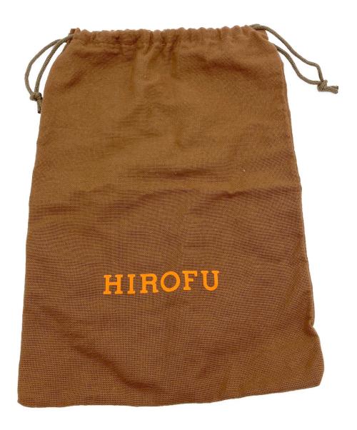 HIROFU（ヒロフ）HIROFU (ヒロフ) レザーポーチ ベージュの古着・服飾アイテム