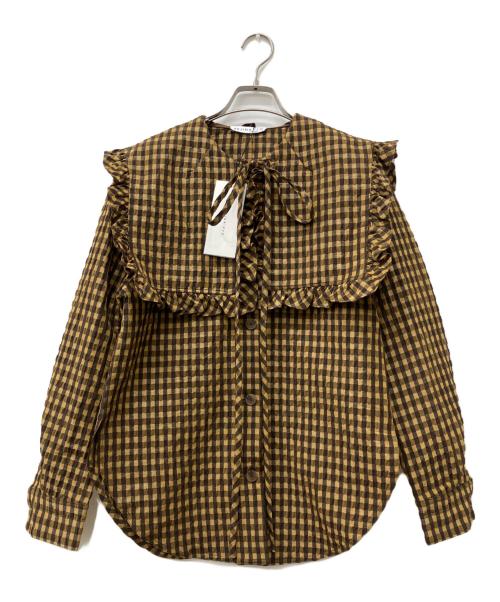 REJINA PYO（レジーナ ピョウ）REJINA PYO (レジーナ ピョウ) Tate shirt ブラウン サイズ:XSの古着・服飾アイテム
