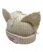 CHARLES JEFFREY LOVERBOYチャールズ ジェフリー ラバーボーイ）の古着「ニット帽」｜アイボリー