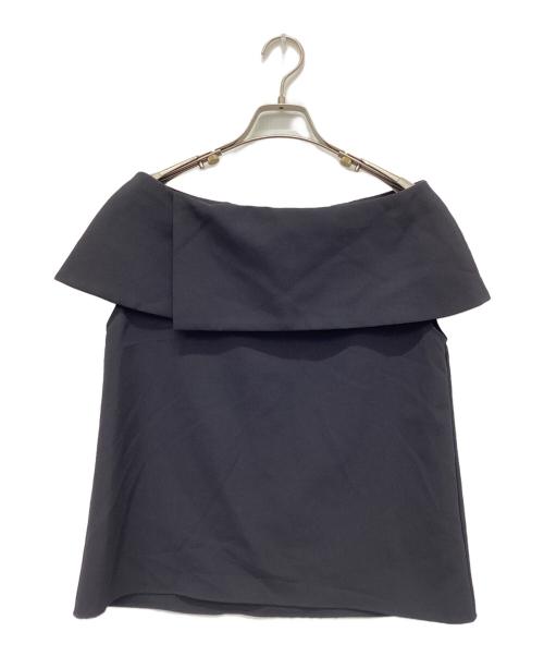 Noble（ノーブル）Noble (ノーブル) ケープブラウス ブラック サイズ:Freeの古着・服飾アイテム
