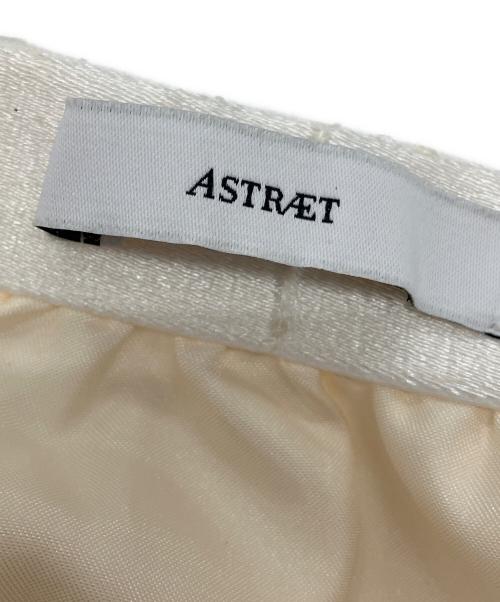ASTRAET（アストラット）ASTRAET (アストラット) オーガンジー シアー マキシプリーツスカート アイボリーの古着・服飾アイテム